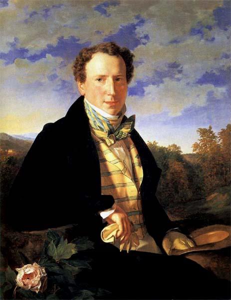 Ferdinand Georg Waldmuller Self-Portrait oil painting picture